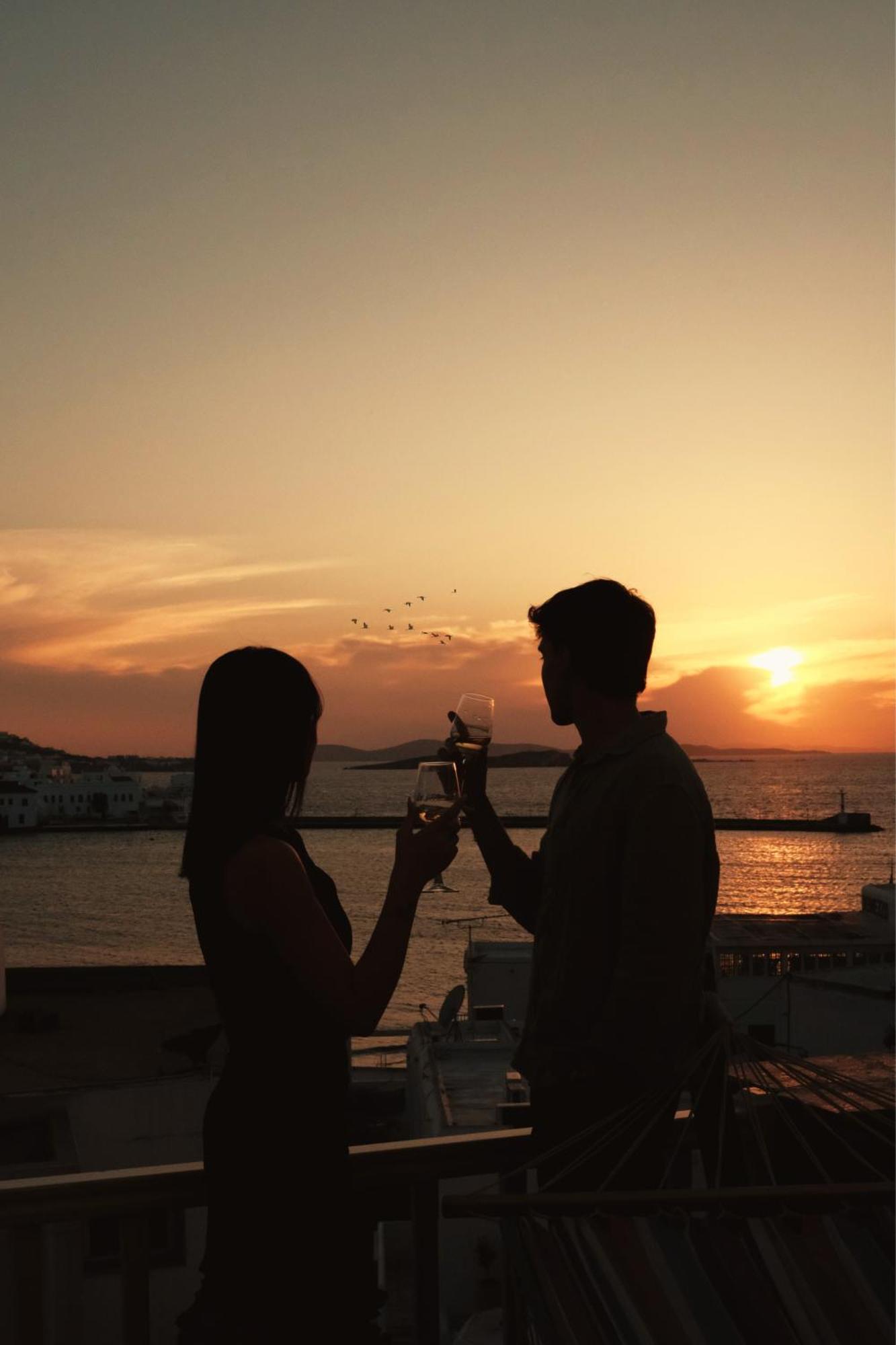 Yalos Hotel Sunset View Mykonos Town Private Rooms Exterior foto