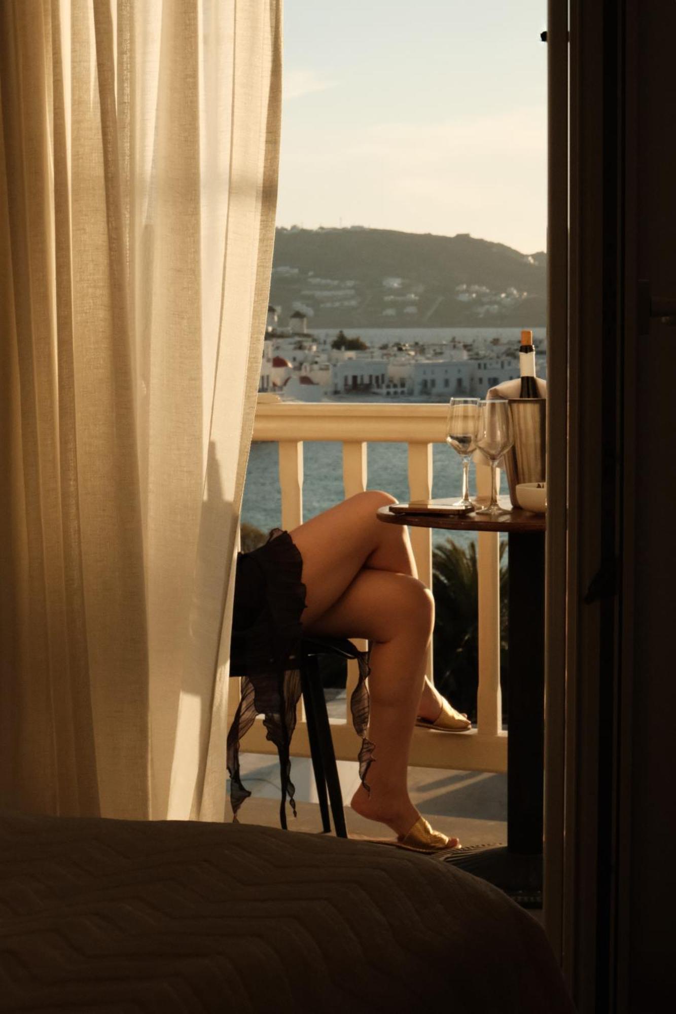 Yalos Hotel Sunset View Mykonos Town Private Rooms Exterior foto